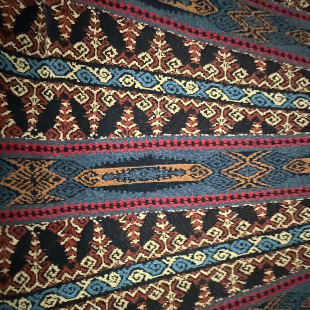 Peruvian Connection Ethnic-Pattern Maxi Skirt in Red, Blue, Gold - Picture 8 of 10
